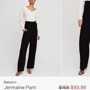 Aritzia babaton jermaine pant black size 6